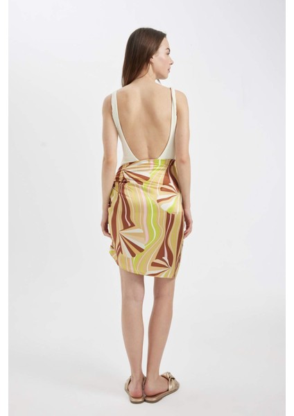 Kadın Renkli Uzun Pareo