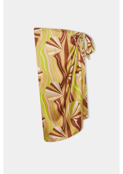 Kadın Renkli Uzun Pareo