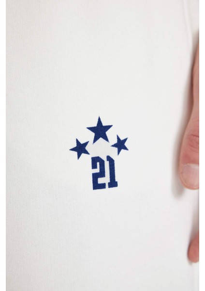 Regular Fit Baskılı Düz Paça Şort B8794AX24SM