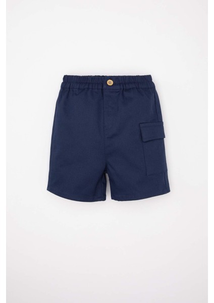 Erkek Bebek 2'li Takım Bisiklet Yaka Baskılı Kısa Kollu Tişört Şort C6215A524SM