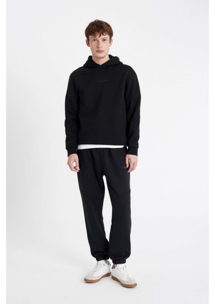 Regular Fit Kapüşonlu Baskılı Sweatshirt C6131AX24AU