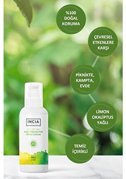 %100 Doğal Sinek Kovucu Losyon 100 ml Alkol İçermeyen Hassas Ciltler için Koruma