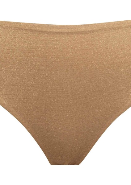 Regular Fit Parlak Kumaş Yüksek Bel Bikini Altı C3180AX24SM