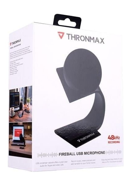 M9 FIREBALL Siyah USB 48Khz 16bit HD Kayıt Metal Stand Mikrofon fırsatları
