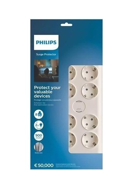 8-li SPN7080WA/62 900 Joules Akım Koruma Prizi Beyaz fiyatları