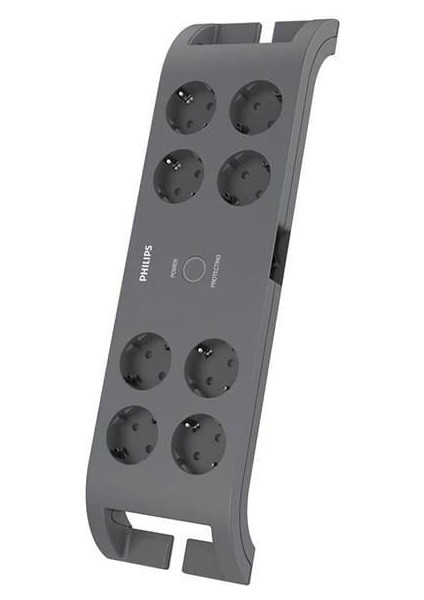 8-li SPN3180A/62 900 Joules Akım Koruma Prizi GRİ