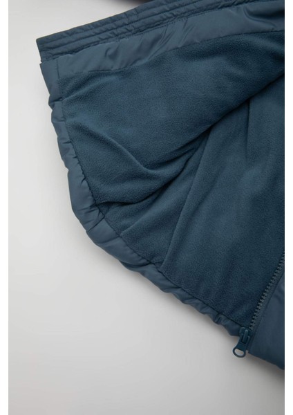 Erkek Bebek Su Geçirmez Polar Astarlı Kapüşonlu Mont A2212A524WN