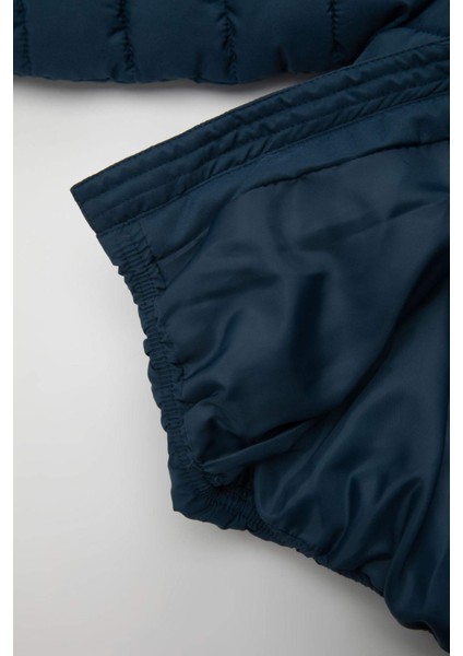 Erkek Bebek Su İtici Kapüşonlu Fermuarlı Şişme Mont A2859A524AU