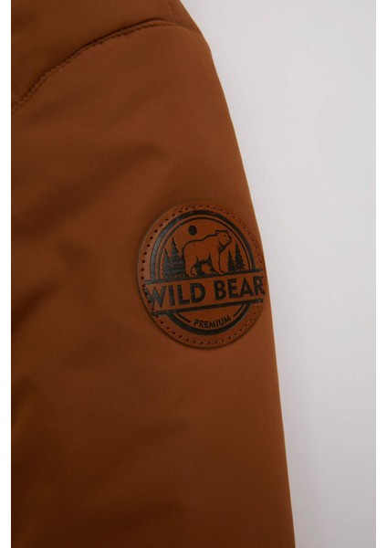 Erkek Bebek Su İtici Ribana Kollu Kapüşonlu Pelüş Astar Mont A2211A524WN