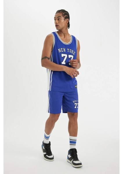 DeFactoFit Standart Fit Sporcu Kısa Paça Ağır Kumaş Şort C2421AX24SM