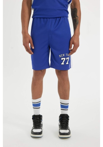 DeFactoFit Standart Fit Sporcu Kısa Paça Ağır Kumaş Şort C2421AX24SM