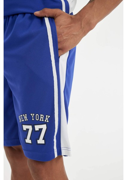 DeFactoFit Standart Fit Sporcu Kısa Paça Ağır Kumaş Şort C2421AX24SM