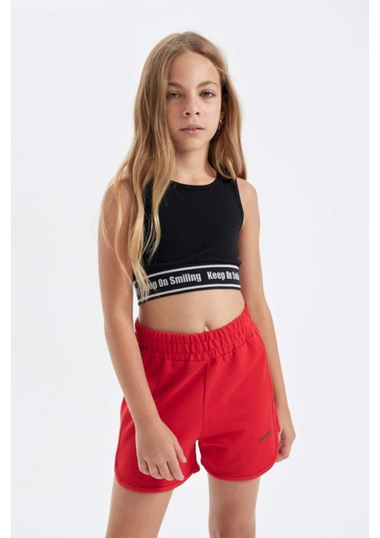 Kız Çocuk Bisiklet Yaka Atlet