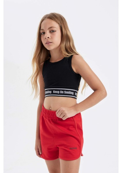 Kız Çocuk Bisiklet Yaka Atlet