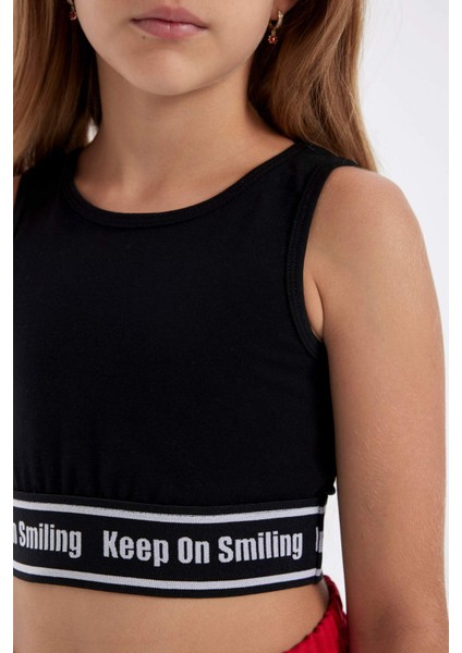 Kız Çocuk Bisiklet Yaka Atlet