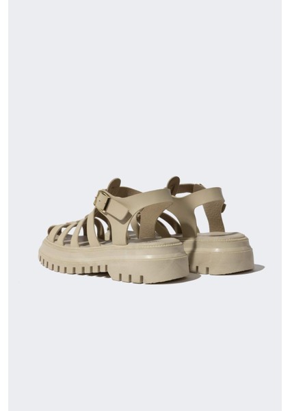 Kadın Yüksek Taban Suni Deri Sandalet C3725AX24SM