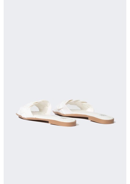 Kadın Düz Taban Tek Bantlı Suni Deri Terlik C3719AX24HS