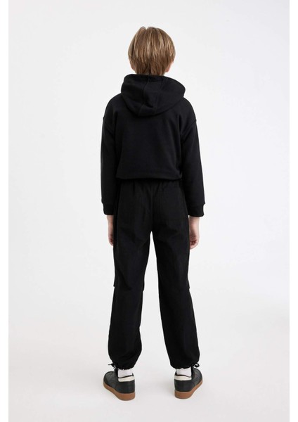 Erkek Çocuk Beli ve Paçası Lastikli Paraşüt Jogger Pantolon C6616A824AU