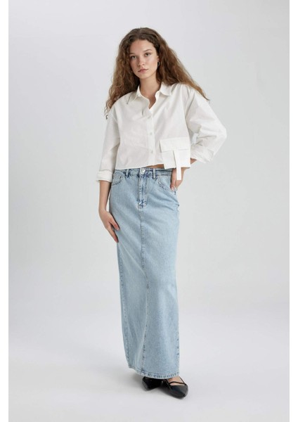 Long Fit Jean Uzun Boy Etek C3376AX24SP