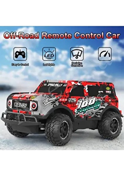 Full Fonksiyon LED Işıklı Gövde 1:20 Off Road Şarjlı Rc Uzaktan Kumandalı Yarış Arabası