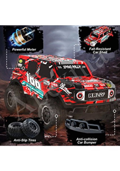 Full Fonksiyon LED Işıklı Gövde 1:20 Off Road Şarjlı Rc Uzaktan Kumandalı Yarış Arabası modelleri