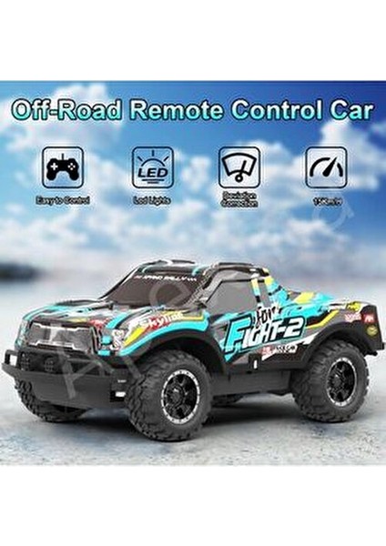 Full Fonksiyon LED Işıklı Gövde 1:20 Off Road Şarjlı Rc Uzaktan Kumandalı Yarış Arabası