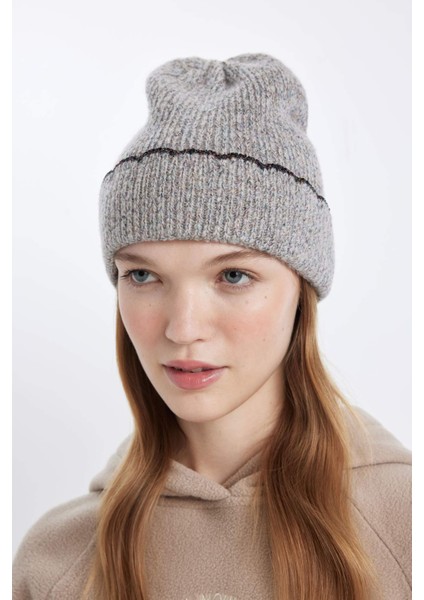 Kadın Basic Düz Örgü Bere C6640AX24WN