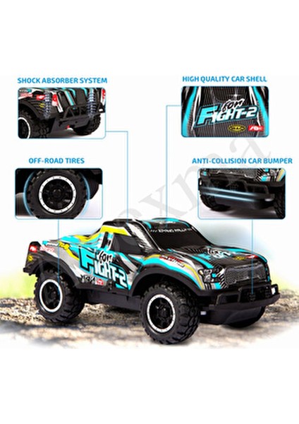 Full Fonksiyon LED Işıklı Gövde 1:20 Off Road Şarjlı Rc Uzaktan Kumandalı Yarış Arabası modelleri