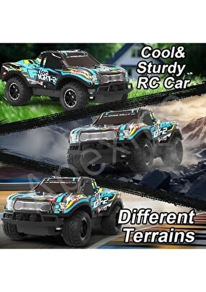 Full Fonksiyon LED Işıklı Gövde 1:20 Off Road Şarjlı Rc Uzaktan Kumandalı Yarış Arabası