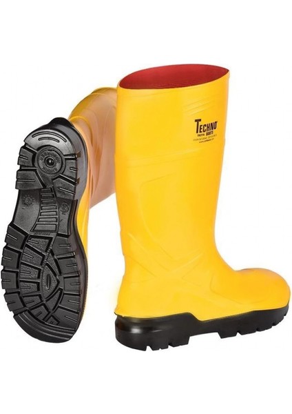 Boots Poliüretan Soğuğa Dayanıklı Kısa Çelik Burunlu Sarı Çizme fırsatları