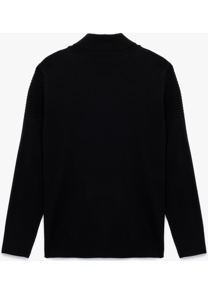 Uzun Kollu Balıkçı Yaka Basic Triko Kazak fırsatları