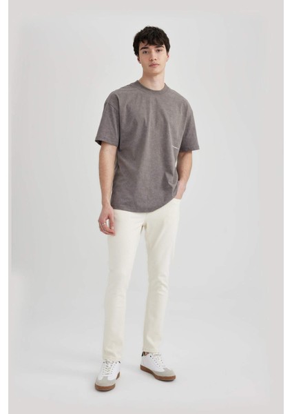 Carlo Skinny Fit Ekstra Dar Kalıp Normal Bel Ekstra Dar Paça Jean Pantolon C6025AX24SM