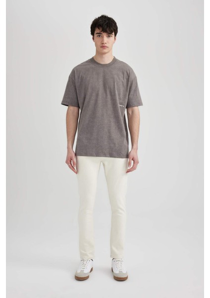 Carlo Skinny Fit Ekstra Dar Kalıp Normal Bel Ekstra Dar Paça Jean Pantolon C6025AX24SM