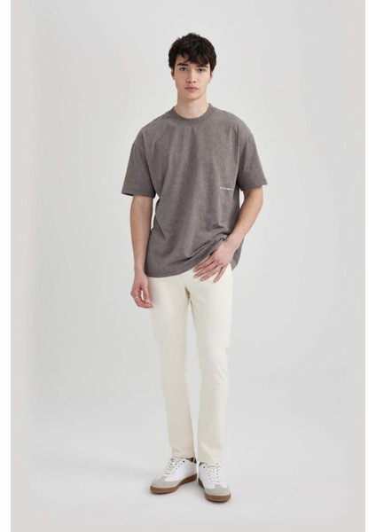 Carlo Skinny Fit Ekstra Dar Kalıp Normal Bel Ekstra Dar Paça Jean Pantolon C6025AX24SM