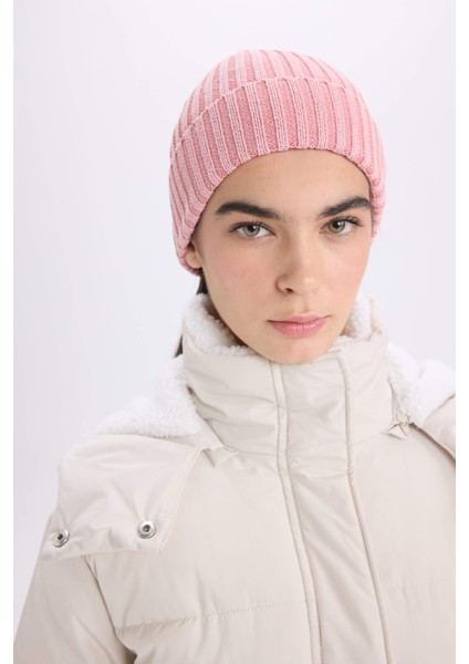 Kadın Yıkamalı Pamuklu Bere C6951AX24WN