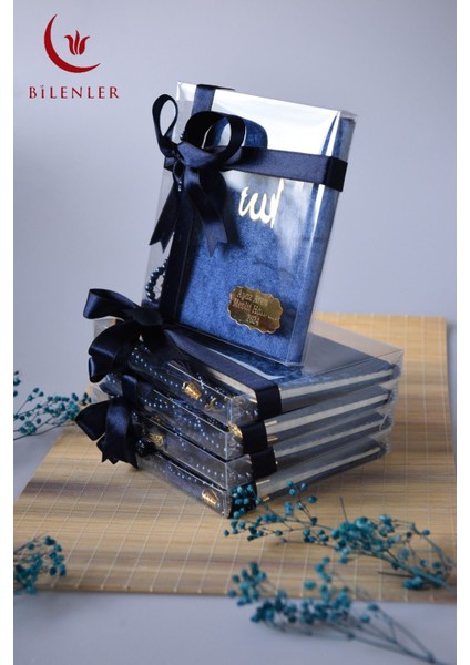 Hediyelik-Mevlitlik Kutulu Kadife Yasin ve Inci Tesbih Seti 5 Adet fiyatları