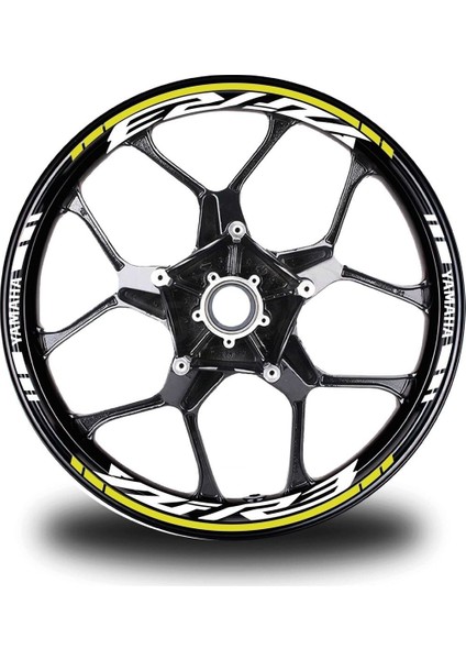 Turuncu Yamaha R6 Takım Jant Sticker Etiket