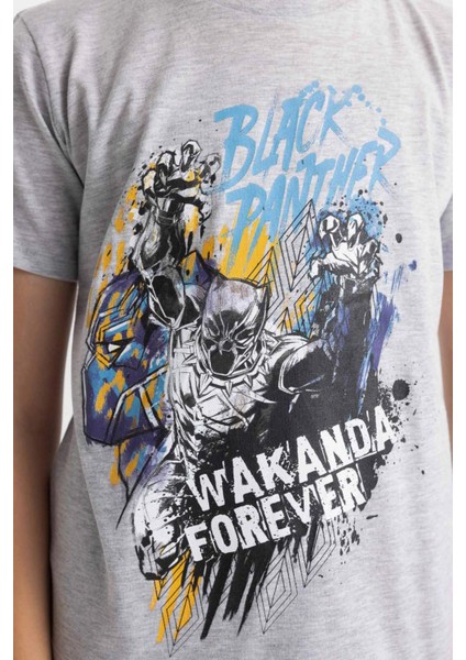 Erkek Çocuk Marvel Pijama Takımı Kısa Kollu Üst Şort C5505A824SM