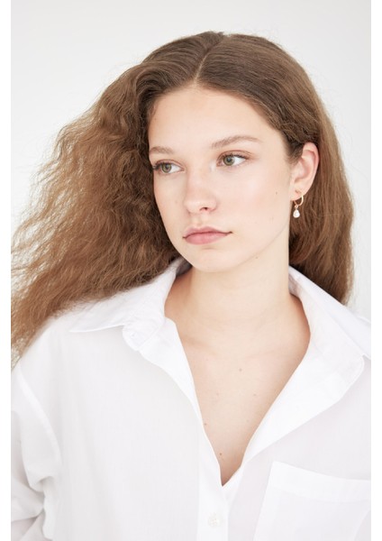 Kadın 12'li Gold Küpe C7000AXNS