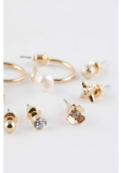 Kadın 12'li Gold Küpe C7000AXNS