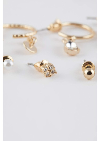 Kadın 12'li Gold Küpe C7000AXNS