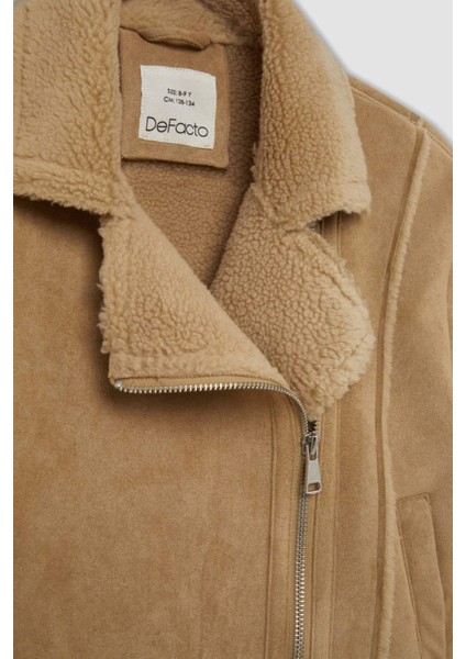 Kız Çocuk Ceket Yaka Pelüş Astar Mont C4980A824AU