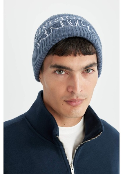 Erkek Nakışlı Bere C7137AX24WN