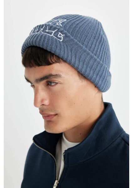 Erkek Nakışlı Bere C7137AX24WN