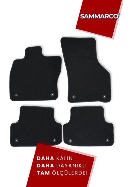 Audi A3 Hatchback 2013-2020 Halı Paspas Velur Paspas Kumaş Paspas Oto Paspas