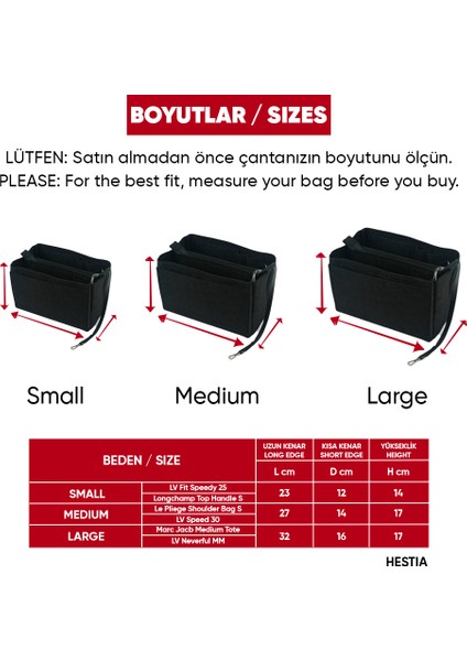 Trend Organizer Kadın Çanta Içi Organizer (Hestia)