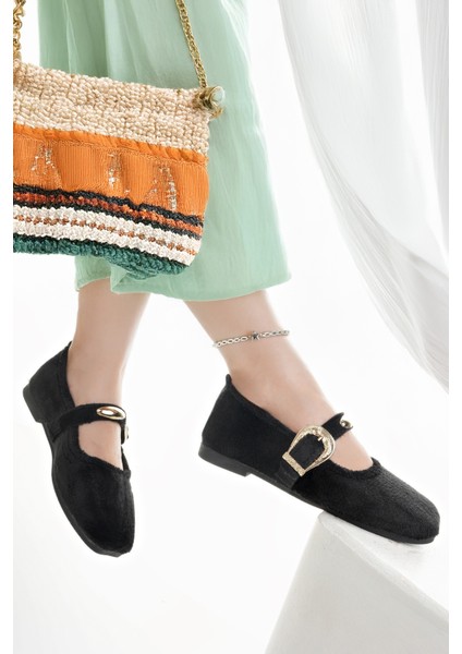 Kadın Babet Siyah Hafif Rahat Şık Iş Ofis Günlük Ayakkabı fiyatları