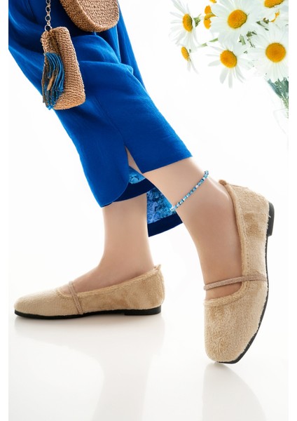 Kadın Babet Bej Hafif Rahat Şık Iş Ofis Günlük Ayakkabı fiyatları