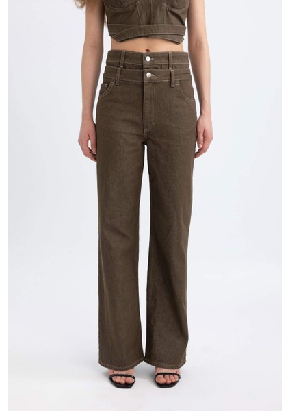 90's Wide Leg Yüksek Bel Geniş Bol Paça Uzun Jean Pantolon C4771AX24SP