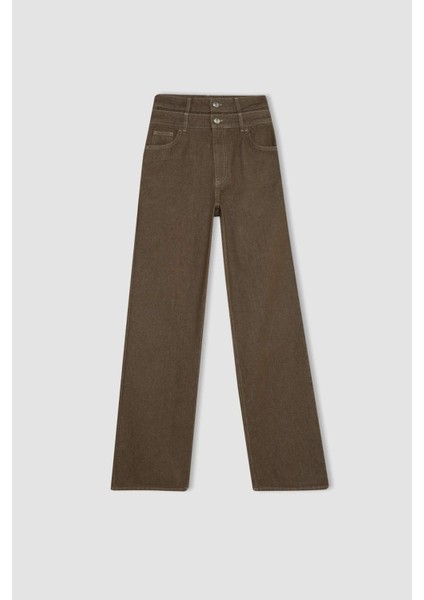 90's Wide Leg Yüksek Bel Geniş Bol Paça Uzun Jean Pantolon C4771AX24SP